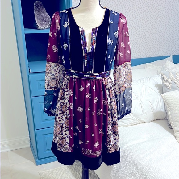 Anthropologie Maeve Quartier Latin floral boho Dress size small - Picture 2 of 10